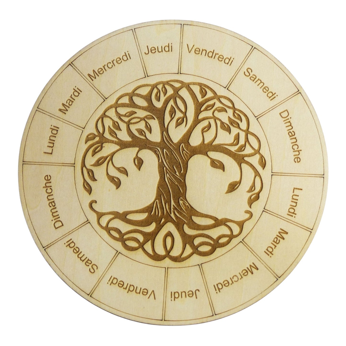planche à pendule arbre de vie rechargement fleur de vie , ésotérisme, bien être lithothérapie fabrication francaise et artisanale en gravure et découpe laser