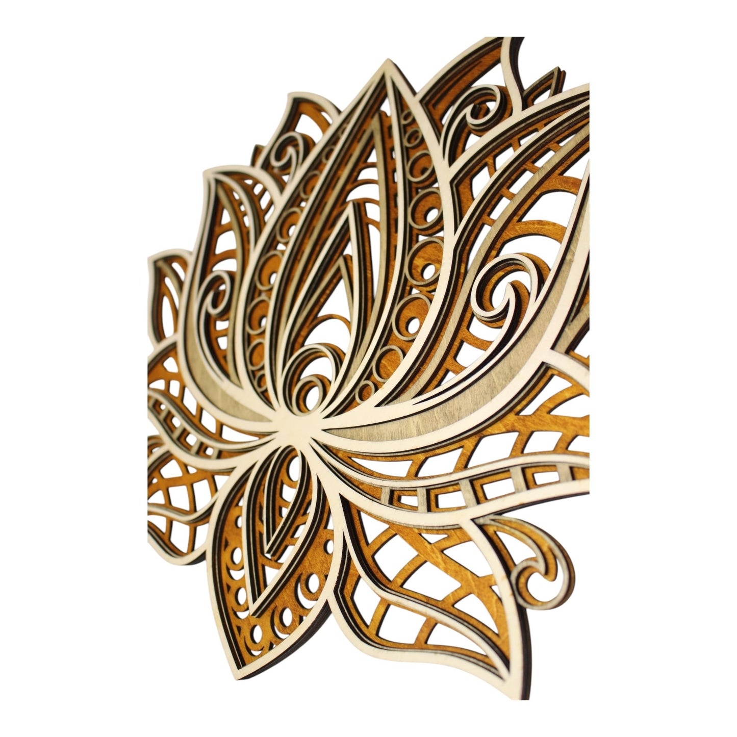 tableau fleur de lotus en bois , grossiste en lithothérapie et ésotérisme , inspiration zen et bien-être fabrication française et artisanale