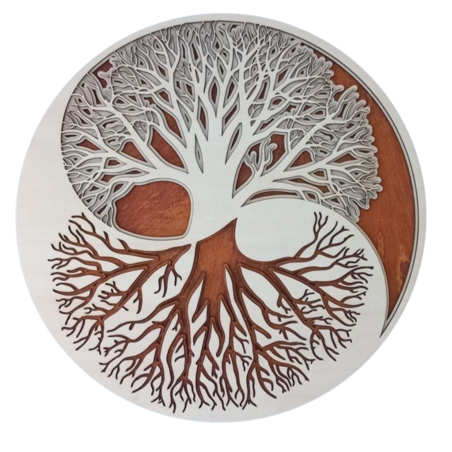 Tableaux multicouche en bois arbre de vie d'inspiration zen et bien être , grossiste en lithothérapie et ésotérisme fabrication française et artisanale