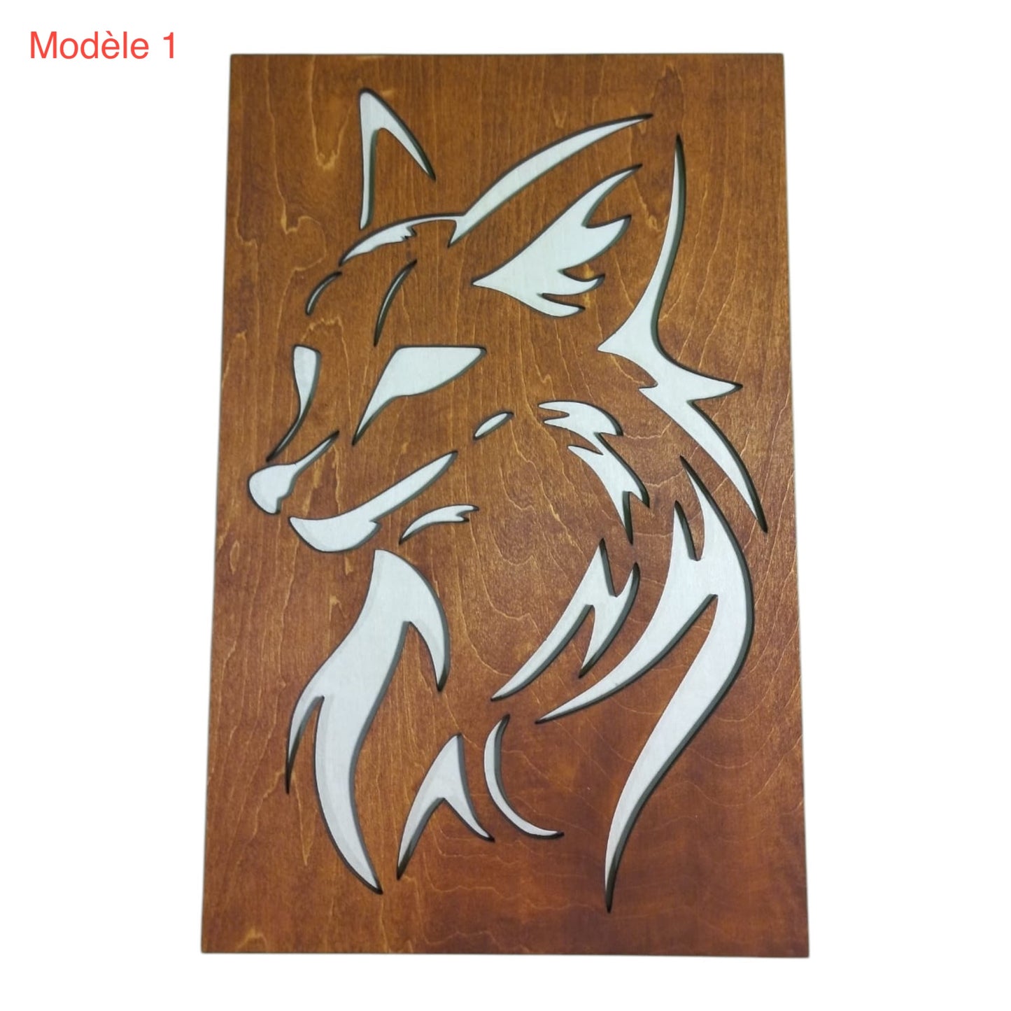 Tableau Renard en bois fabrication française et artisanale , grossiste en lithothérapie et ésotérisme d'inspiration zen et bien-être