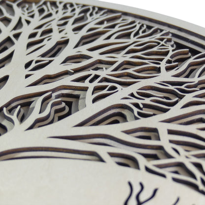 tableau en bois  arbre de vie d'inspiration bien être de fabrication francaise et artisanale, Grossiste en lithothérapie et ésotérisme 